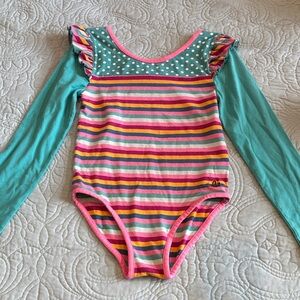 Matilda Jane Pink and Blue Striped Bodysuit
